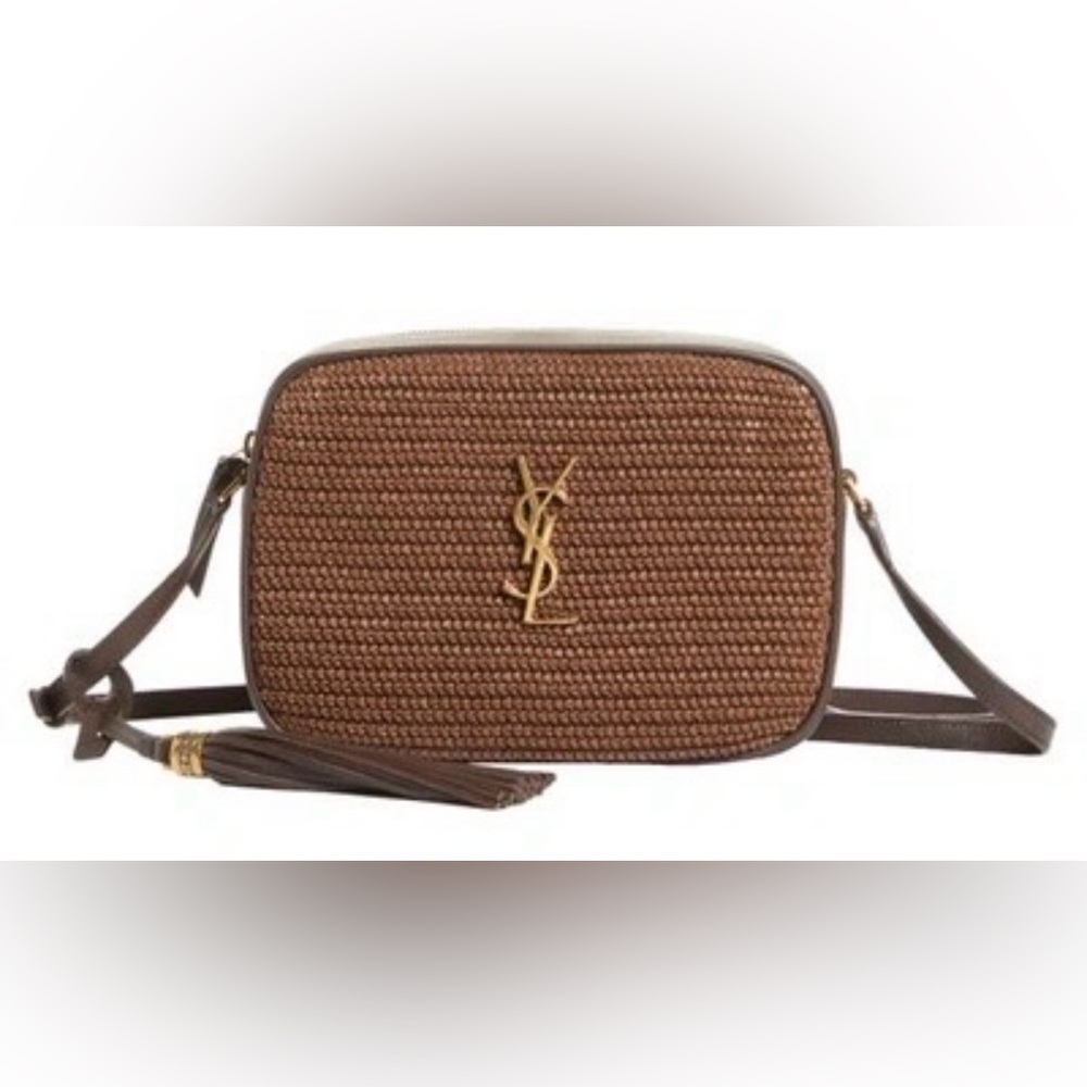 YSL Crossbody Rafia Camera Bag